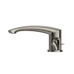 TOTO GM Two-Handle Deck-Mount Roman Tub Filler Trim with Handshower, Polished Nickel, Brass, TBG09202U#PN