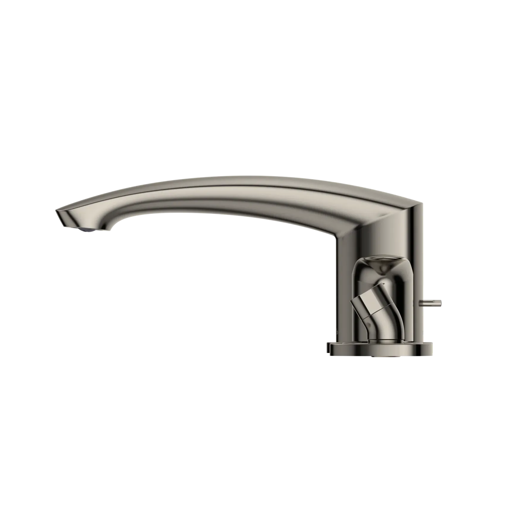 TOTO GM Two-Handle Deck-Mount Roman Tub Filler Trim with Handshower, Polished Nickel, Brass, TBG09202U#PN