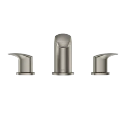 TOTO GM Two-Handle Deck-Mount Roman Tub Filler Trim, Brushed Nickel, Brass, TBG09201U#BN