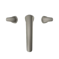 TOTO GM Two-Handle Deck-Mount Roman Tub Filler Trim, Brushed Nickel, Brass, TBG09201U#BN