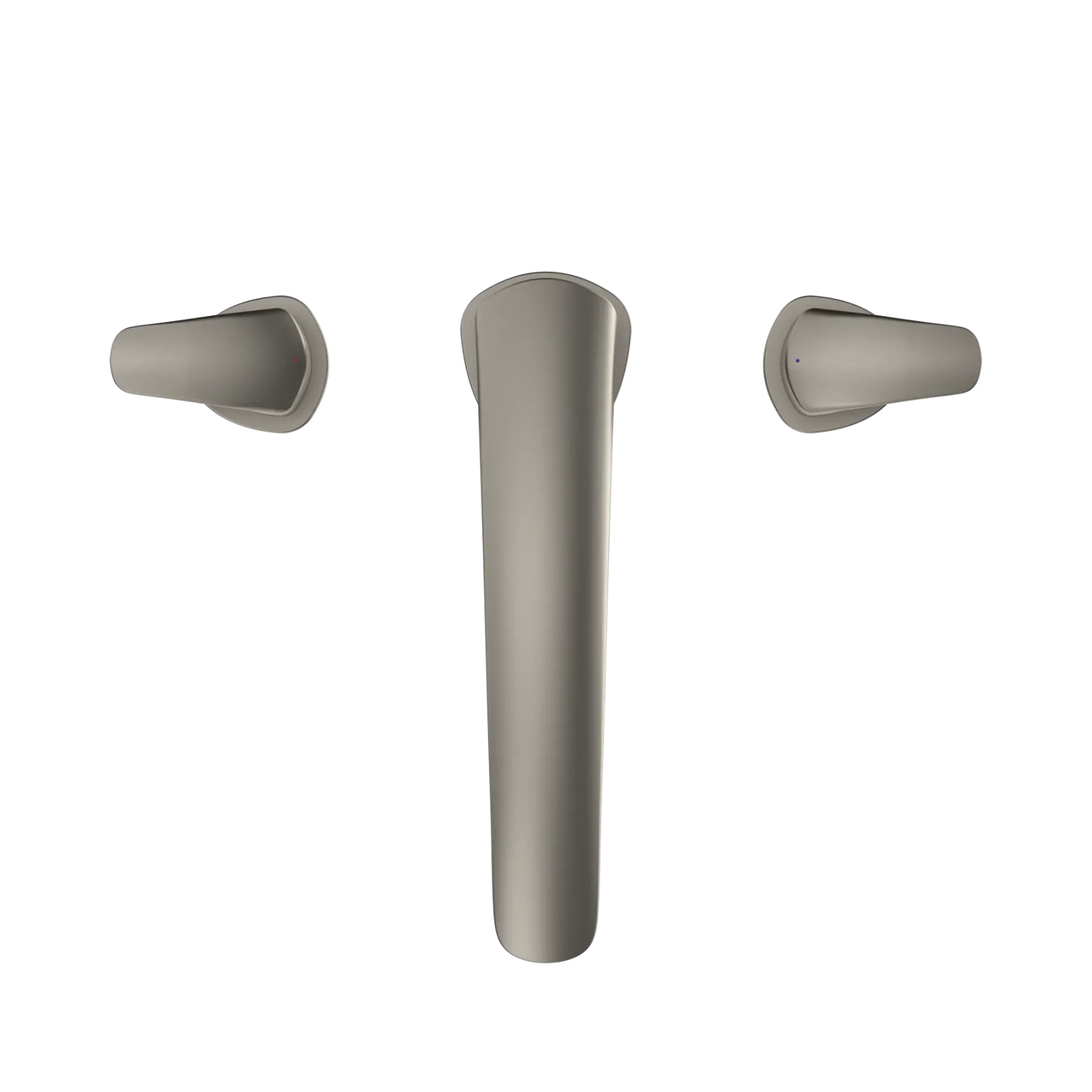 TOTO GM Two-Handle Deck-Mount Roman Tub Filler Trim, Brushed Nickel, Brass, TBG09201U#BN