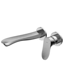 TOTO GO 1.2 GPM Wall-Mount Single-Handle L Bathroom Faucet with COMFORT GLIDE Technology, Polished Chrome, Brass, TLG01311UA#CP