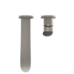 TOTO GO 1.2 GPM Wall-Mount Single-Handle L Bathroom Faucet with COMFORT GLIDE Technology, Brushed Nickel, Brass, TLG01311UA#BN