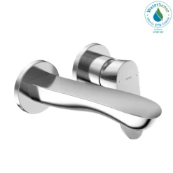 TOTO GO 1.2 GPM Wall-Mount Single-Handle Bathroom Faucet with COMFORT GLIDE Technology, Polished Chrome, Brass, TLG01310UA#CP