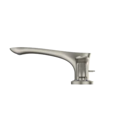 TOTO GO Two-Handle Deck-Mount Roman Tub Filler Trim with Handshower, Brushed Nickel, Brass, TBG01202U#BN