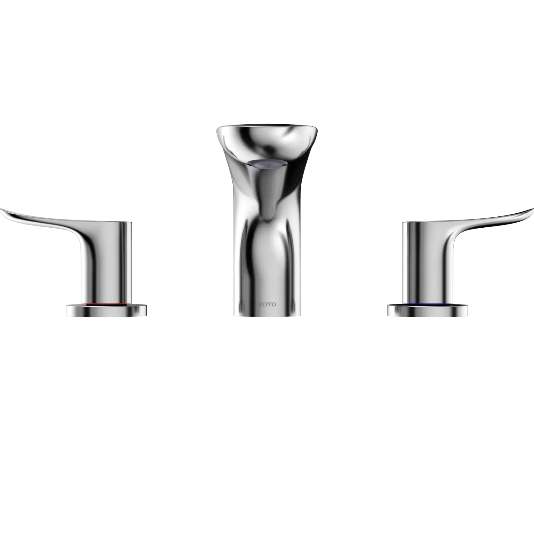 TOTO GO Two-Handle Deck-Mount Roman Tub Filler Trim, Polished Chrome, Brass, TBG01201U#CP