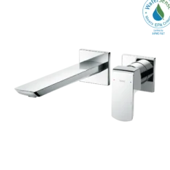 TOTO GR 1.2 GPM Wall-Mount Single-Handle Bathroom Faucet with COMFORT GLIDE Technology, Polished Chrome, Brass, TLG02311U#CP