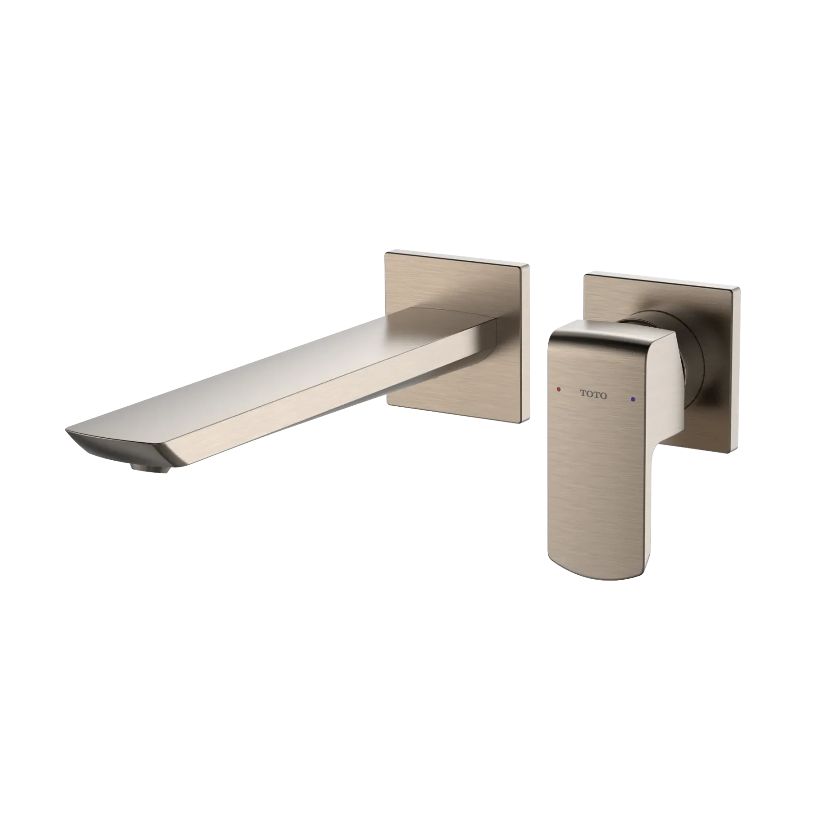 TOTO GR 1.2 GPM Wall-Mount Single-Handle Bathroom Faucet with COMFORT GLIDE Technology, Brushed Nickel, Brass, TLG02311U#BN