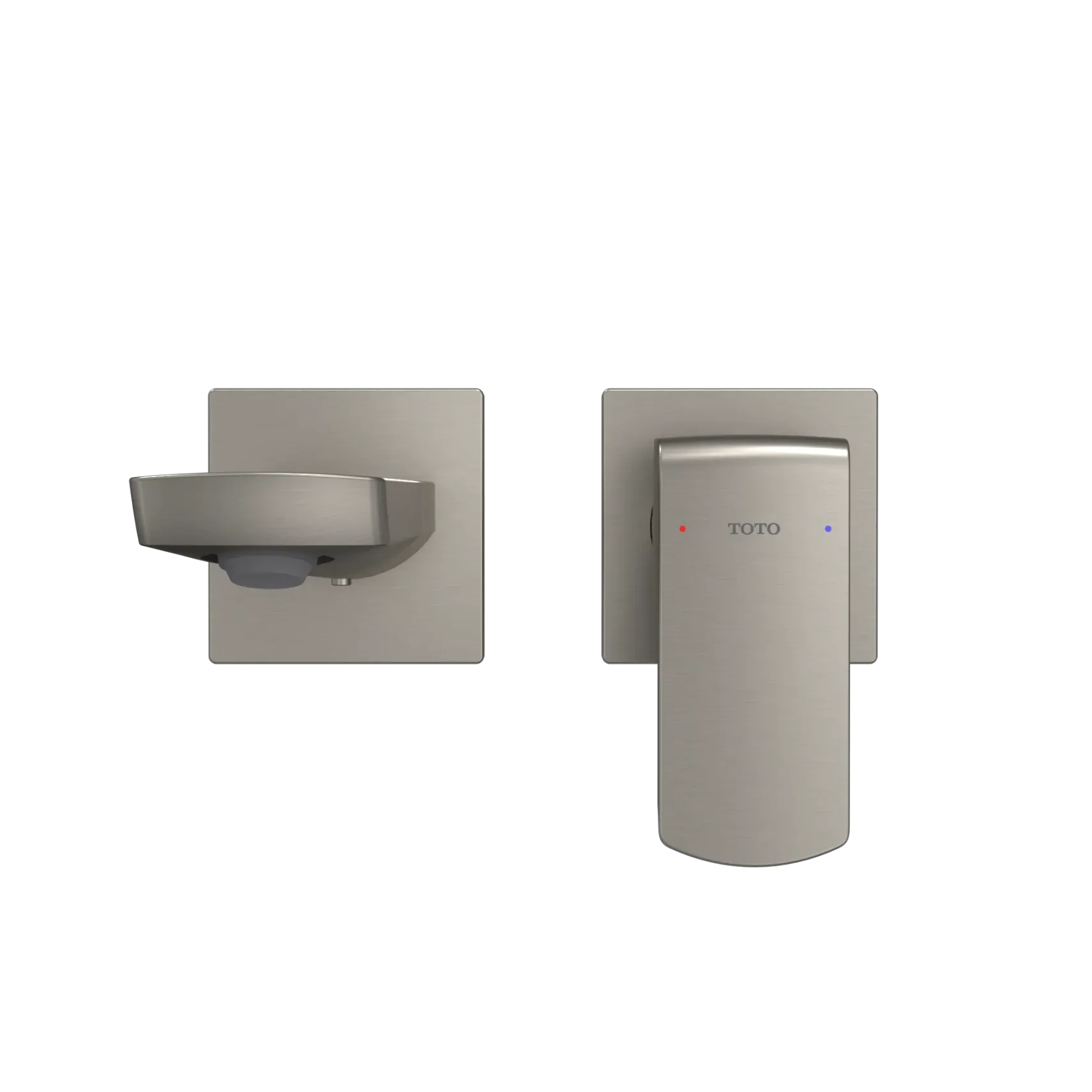 TOTO GR 1.2 GPM Wall-Mount Single-Handle Bathroom Faucet with COMFORT GLIDE Technology, Brushed Nickel, Brass, TLG02311U#BN