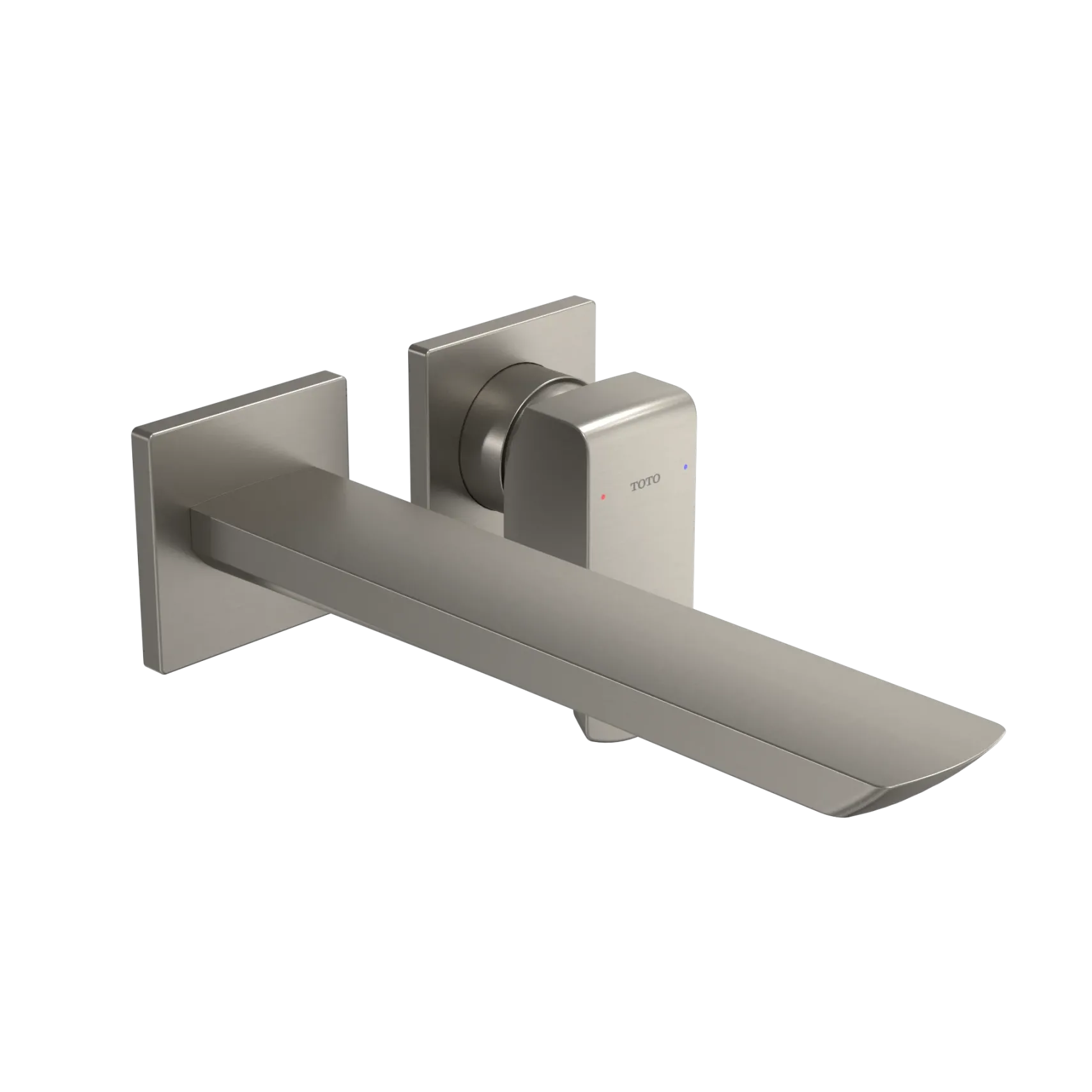 TOTO GR 1.2 GPM Wall-Mount Single-Handle Bathroom Faucet with COMFORT GLIDE Technology, Brushed Nickel, Brass, TLG02311U#BN
