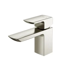 TOTO GR Series 1.2 GPM Single Handle Bathroom Sink Faucet with COMFORT GLIDE Technology and Drain Assembly, Brushed Nickel, Brass, TLG02301U#BN