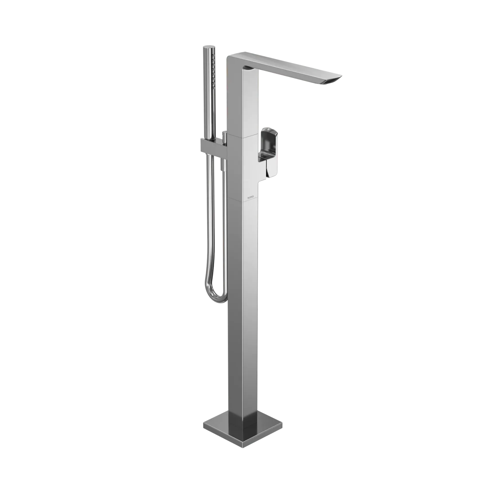 TOTO GR Single-Handle Freestanding Tub Filler Faucet with Handshower, Polished Chrome, Brass, TBG02306U#CP
