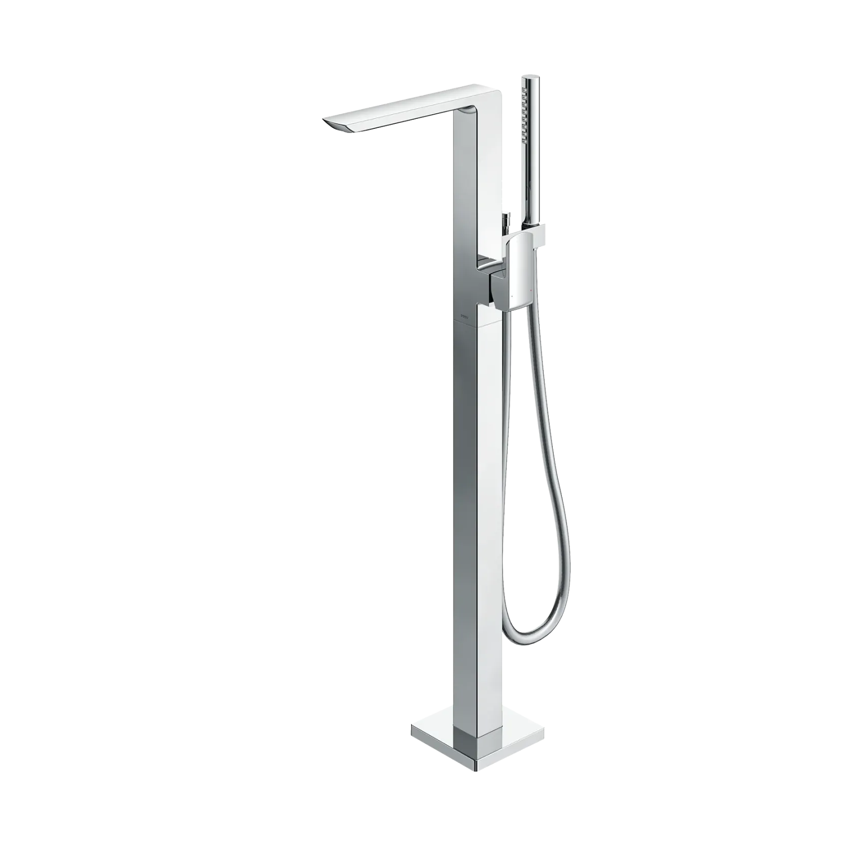 TOTO GR Single-Handle Freestanding Tub Filler Faucet with Handshower, Polished Chrome, Brass, TBG02306U#CP