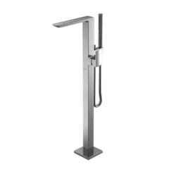 TOTO GR Single-Handle Freestanding Tub Filler Faucet with Handshower, Polished Chrome, Brass, TBG02306U#CP