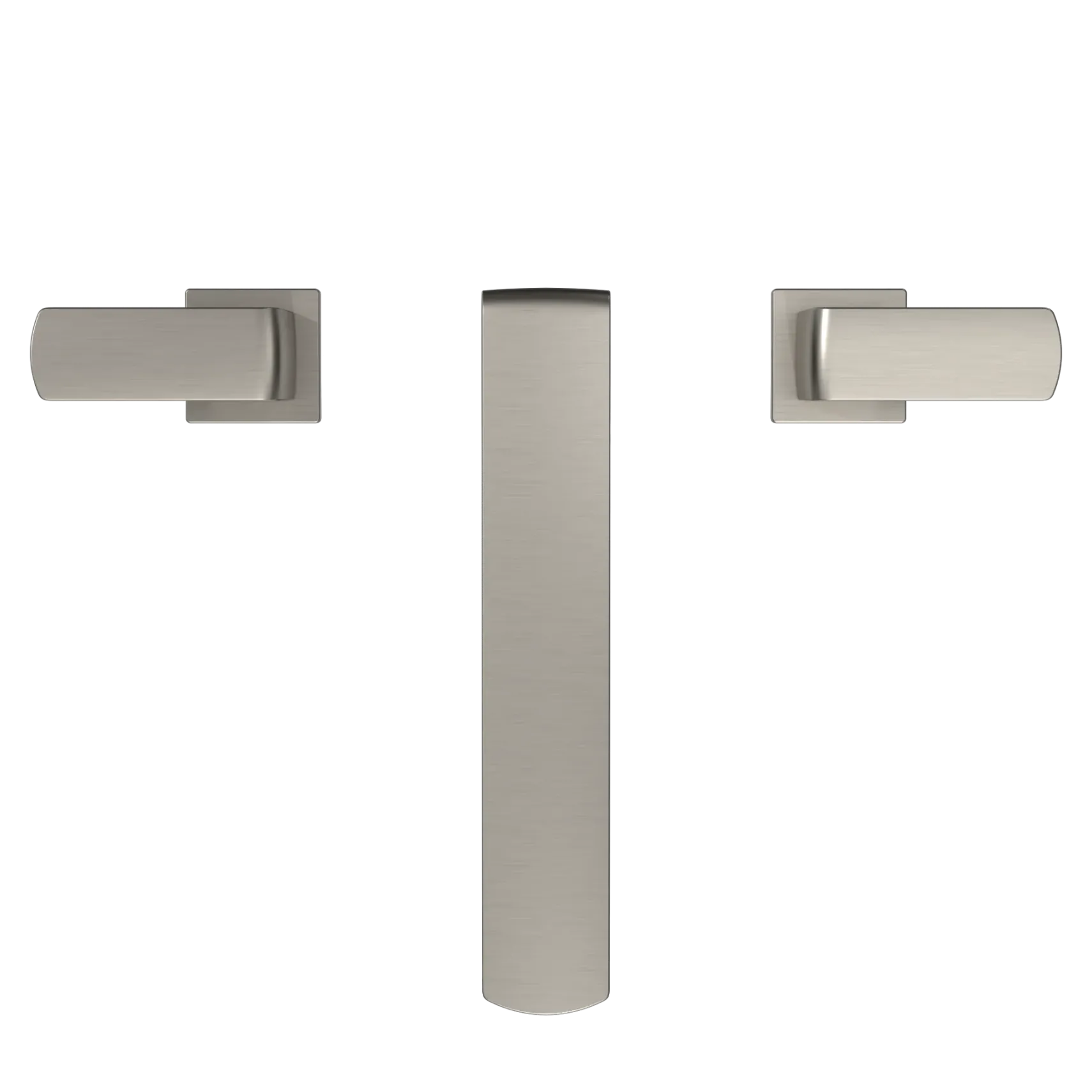TOTO GR Two-Handle Deck-Mount Roman Tub Filler Trim, Brushed Nickel, Brass, TBG02201U#BN
