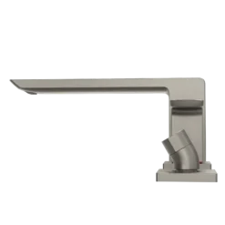 TOTO GR Two-Handle Deck-Mount Roman Tub Filler Trim with Handshower, Brushed Nickel, Brass, TBG02202U#BN