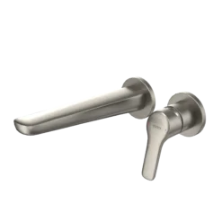 TOTO GS 1.2 GPM Wall-Mount Single-Handle Bathroom Faucet with COMFORT GLIDE Technology, Brushed Nickel, Brass, TLG03308U#BN