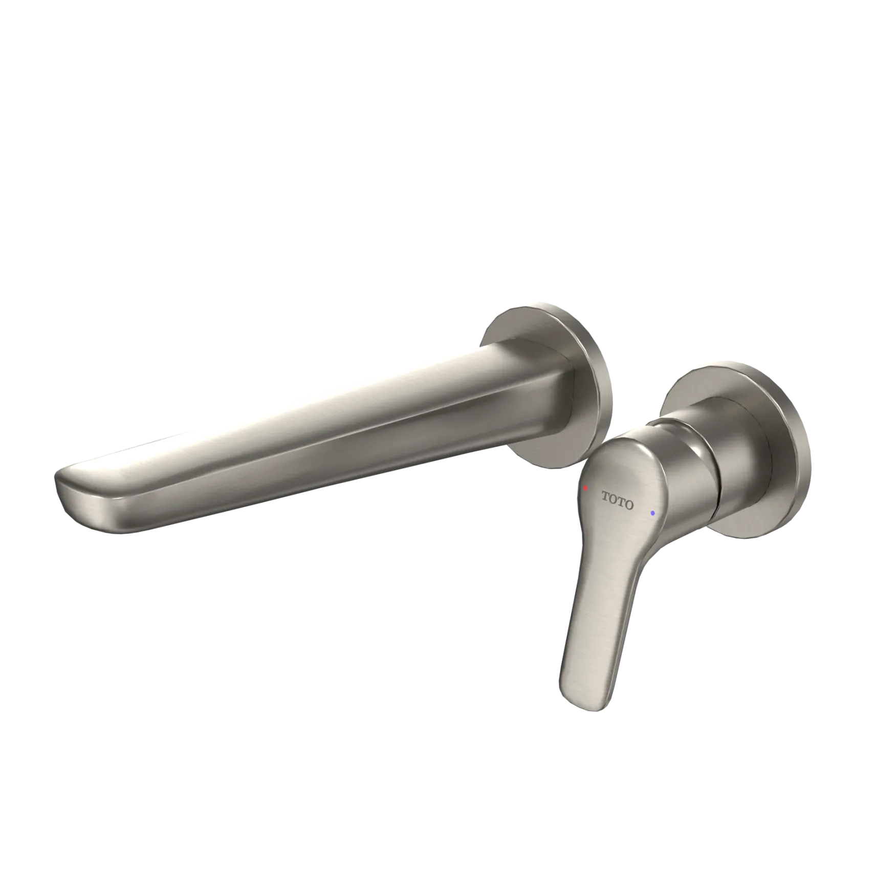 TOTO GS 1.2 GPM Wall-Mount Single-Handle Bathroom Faucet with COMFORT GLIDE Technology, Brushed Nickel, Brass, TLG03308U#BN