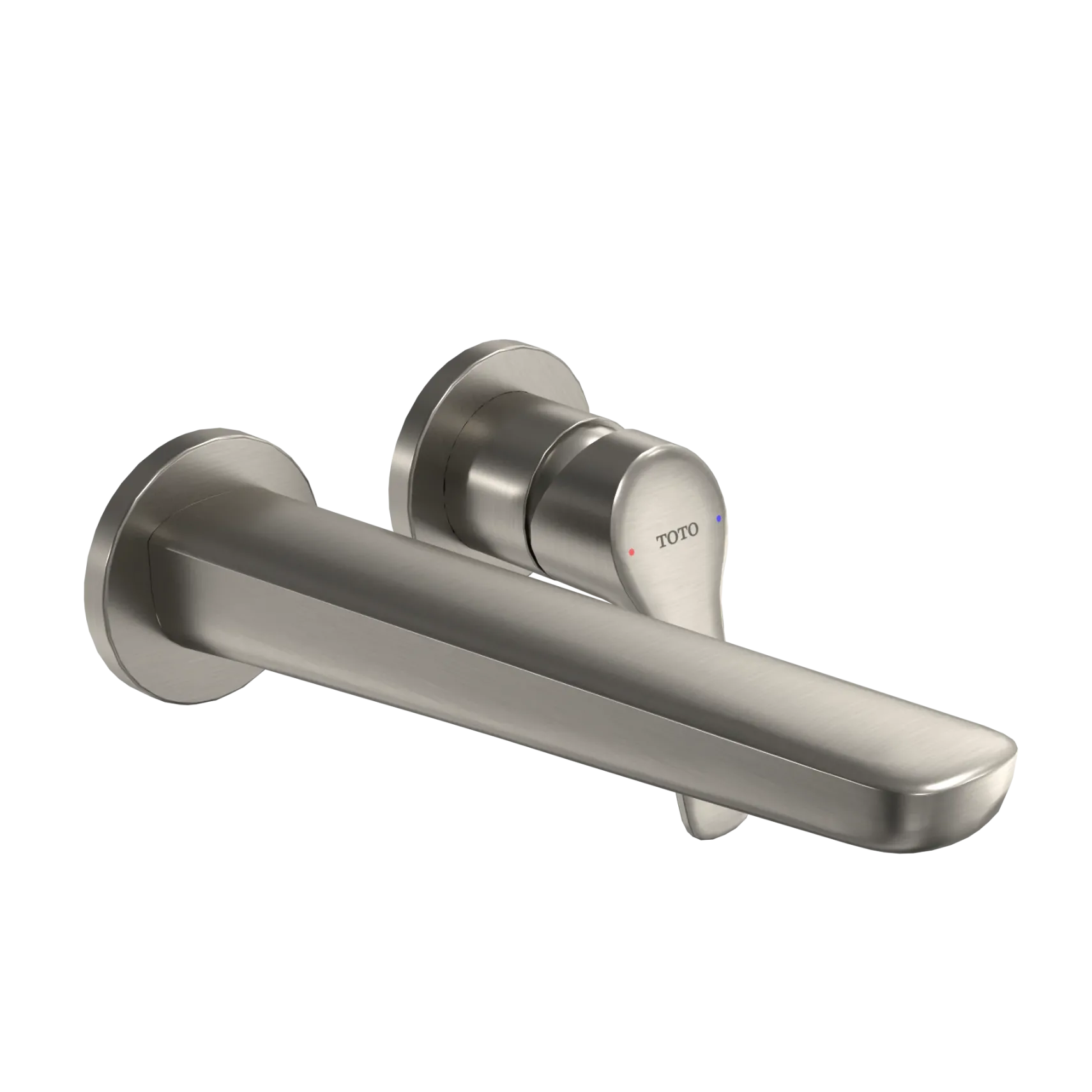 TOTO GS 1.2 GPM Wall-Mount Single-Handle Bathroom Faucet with COMFORT GLIDE Technology, Brushed Nickel, Brass, TLG03308U#BN