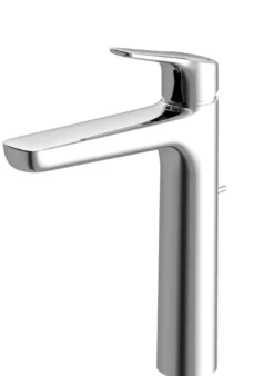 TOTO GS Series 1.2 GPM Single Handle Bathroom Faucet for Vessel Sink with COMFORT GLIDE Technology and Drain Assembly, Polished Chrome, Brass, TLG03305U#CP