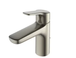 TOTO GS Series 1.2 GPM Single Handle Bathroom Sink Faucet with COMFORT GLIDE Technology and Drain Assembly, Brushed Nickel, Brass, TLG03301U#BN