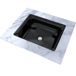 TOTO Guinevere Rectangular Undermount Bathroom Sink, Ebony, Vitreous China, LT973#51