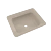 TOTO Guinevere Rectangular Undermount Bathroom Sink with CEFIONTECT, Bone, Vitreous China, LT973G#03