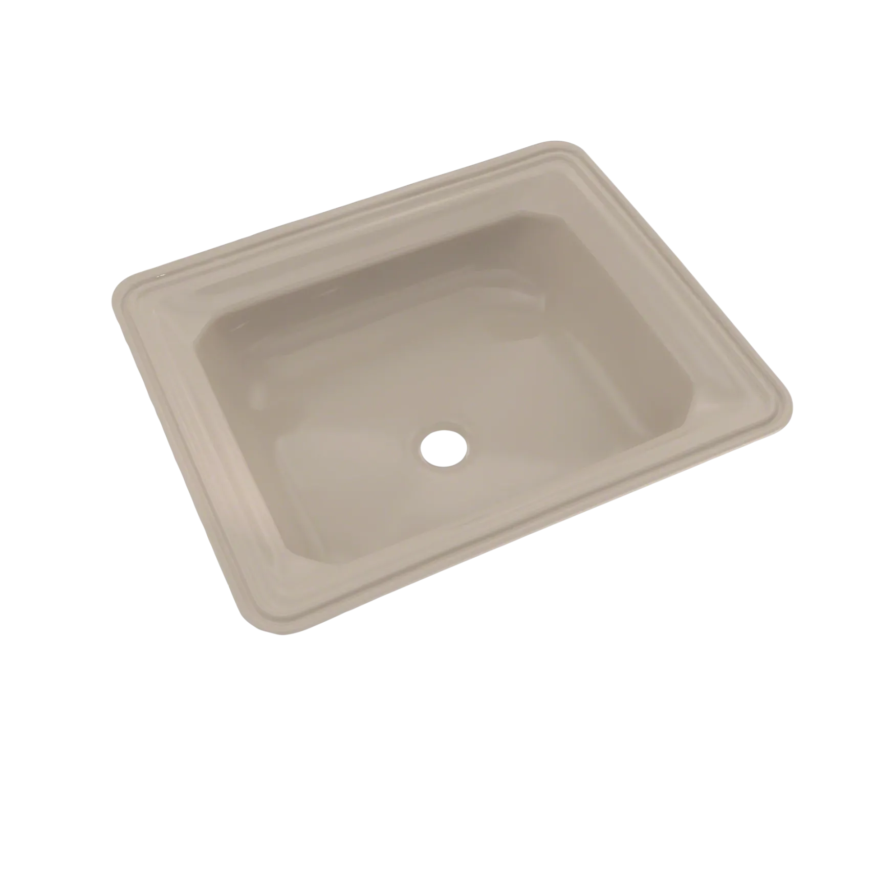 TOTO Guinevere Rectangular Undermount Bathroom Sink with CEFIONTECT, Bone, Vitreous China, LT973G#03