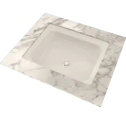TOTO Guinevere Rectangular Undermount Bathroom Sink with CEFIONTECT, Sedona Beige, Vitreous China, LT973G#12