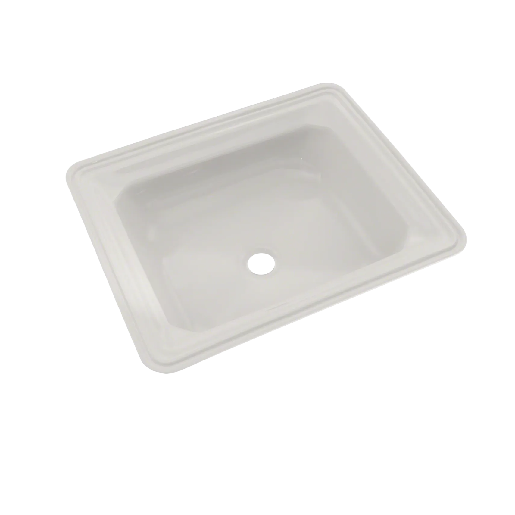 TOTO Guinevere Rectangular Undermount Bathroom Sink with CEFIONTECT, Colonial White, Vitreous China, LT973G#11