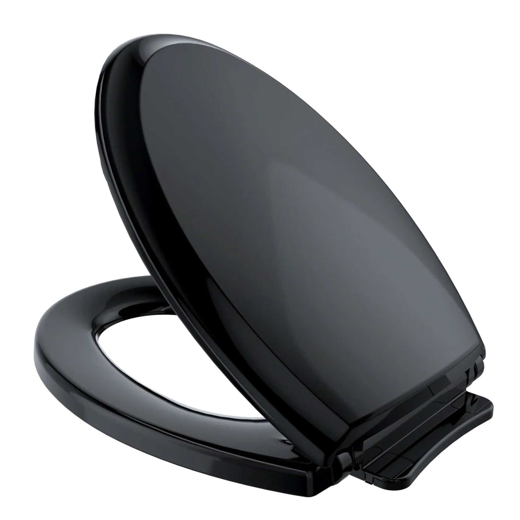 TOTO Guinevere SoftClose Non Slamming, Slow Close Elongated Toilet Seat and Lid, Ebony, Plastic, SS224#51