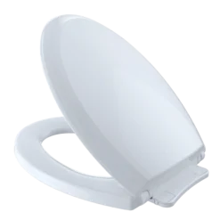 TOTO Guinevere SoftClose Non Slamming, Slow Close Elongated Toilet Seat and Lid, Cotton White, Plastic, SS224#01