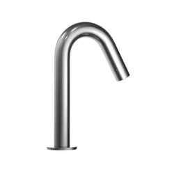 TOTO Helix AC Powered 0.35 GPM Touchless Bathroom Faucet with Thermostatic Mixing Valve, 20 Second On-Demand Flow, Polished Chrome, Brass, T26S32AT#CP