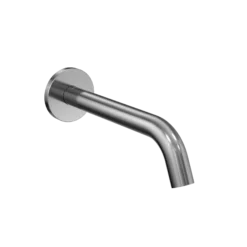 TOTO Helix Wall-Mount AC Powered 0.35 GPM Touchless Bathroom Faucet with Thermostatic Mixing Valve, 20 Second On-Demand Flow, Polished Chrome, Brass, T26L32AT#CP