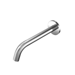 TOTO Helix Wall-Mount ECOPOWER or AC 0.35 GPM Touchless Bathroom Faucet Spout, 20 Second On-Demand Flow, Polished Chrome, Brass, TLE26005U2#CP