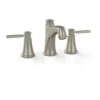 TOTO Keane Two Handle Deck-Mount Roman Tub Filler Trim, Brushed Nickel, Brass, TB211DD#BN