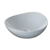 TOTO Kiwami Asymmetrical Vessel Bathroom Sink with CEFITONTECT, Cotton White, Ceramic, LT477G#01