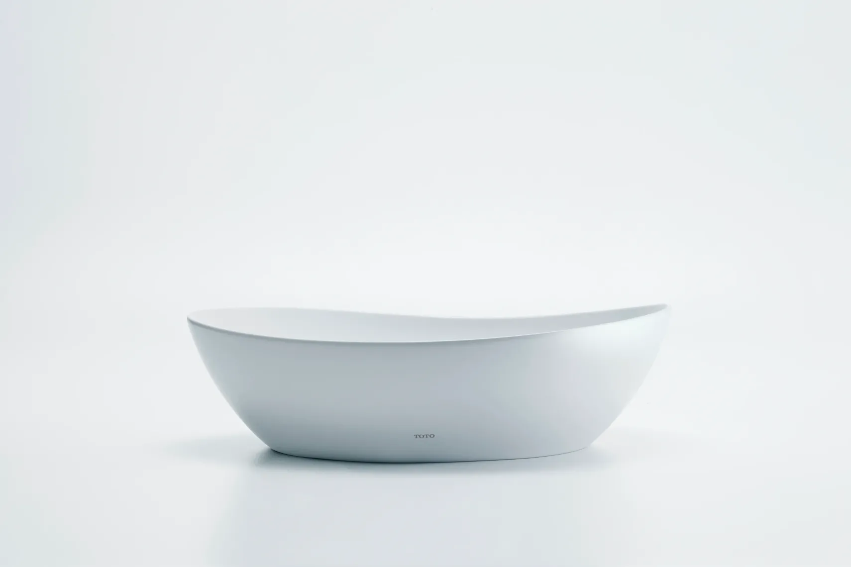 TOTO Kiwami Asymmetrical Vessel Bathroom Sink with CEFITONTECT, Cotton White, Ceramic, LT477G#01