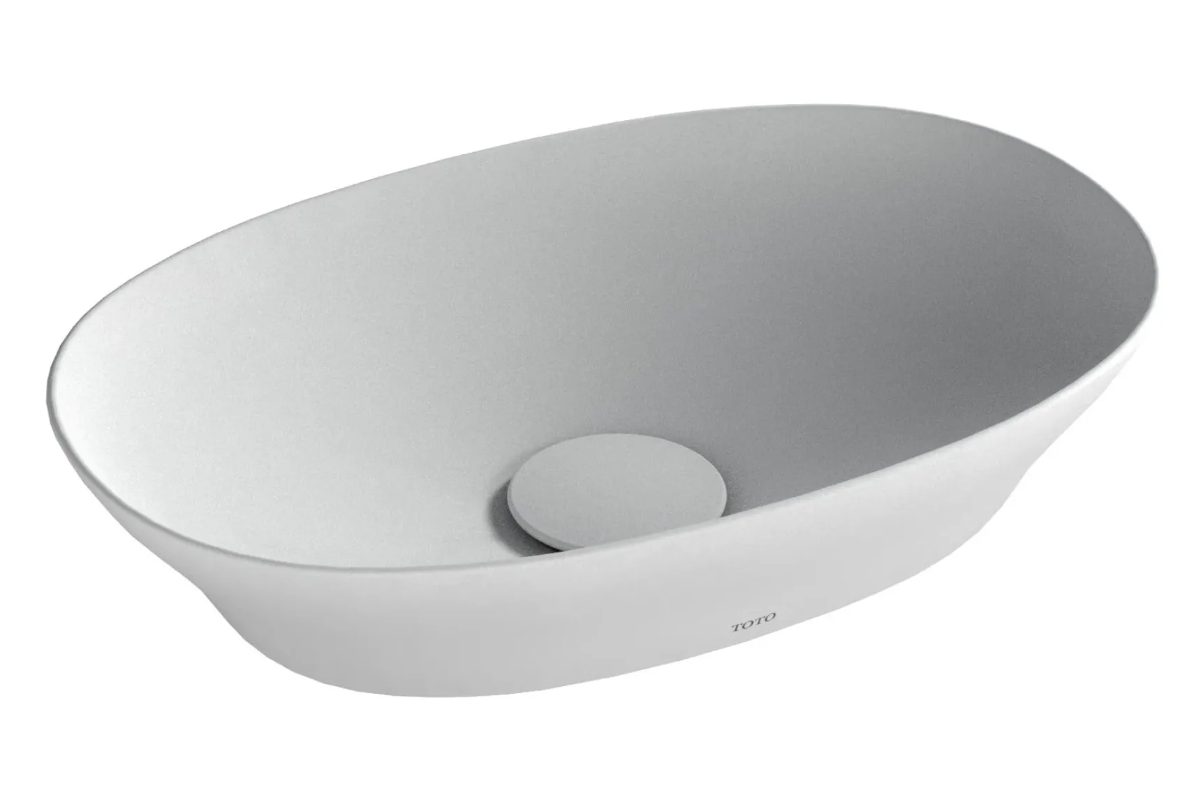 TOTO Kiwami Oval 16 Inch Vessel Bathroom Sink with CEFIONTECT, CLEAN MATTE, Ceramic, LT473MT#CMW