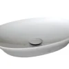 TOTO Kiwami Oval 24 Inch Vessel Bathroom Sink with CEFIONTECT, Cotton White, Ceramic, LT474G#01