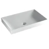 TOTO Kiwami Rectangular 23" Vessel Bathroom Sink with CEFIONTECT, CLEAN MATTE, Ceramic, LT476MT#CMW