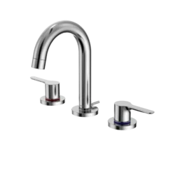 TOTO LB Series Two Handle Widespread 1.2 GPM Bathroom Sink Faucet with Drain Assembly, Polished Chrome, Brass, TLS01201U#CP