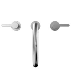 TOTO LB Two-Handle Deck-Mount Roman Tub Filler Trim, Polished Chrome, Brass, TBS01201U#CP