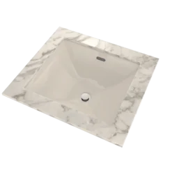 TOTO Legato Rectangular Undermount Bathroom Sink with CEFIONTECT, Sedona Beige, Vitreous China, LT624G#12