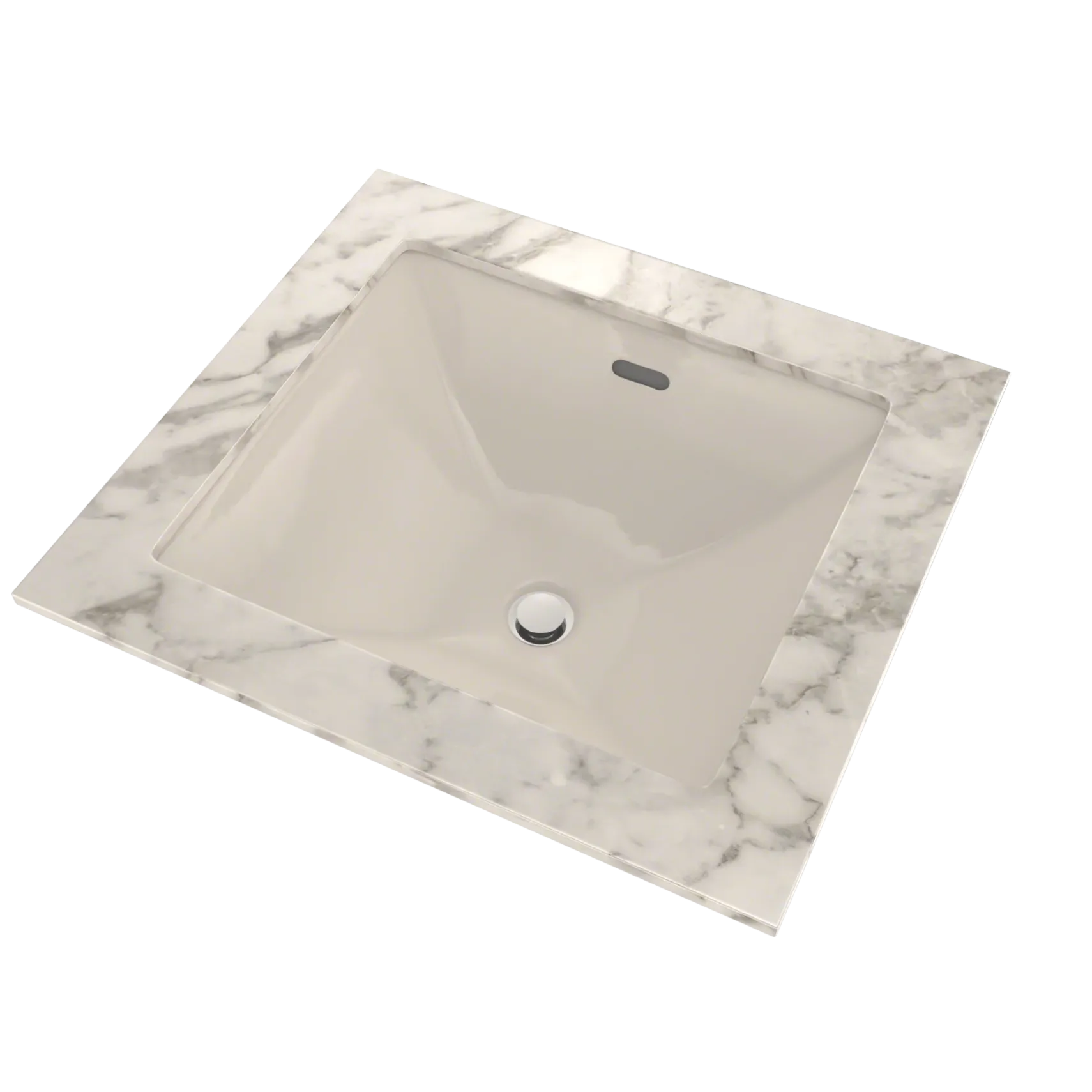 TOTO Legato Rectangular Undermount Bathroom Sink with CEFIONTECT, Sedona Beige, Vitreous China, LT624G#12
