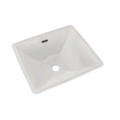 TOTO Legato Rectangular Undermount Bathroom Sink with CEFIONTECT, Colonial White, Vitreous China, LT624G#11