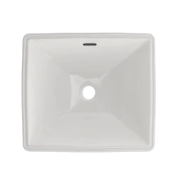 TOTO Legato Rectangular Undermount Bathroom Sink with CEFIONTECT, Colonial White, Vitreous China, LT624G#11