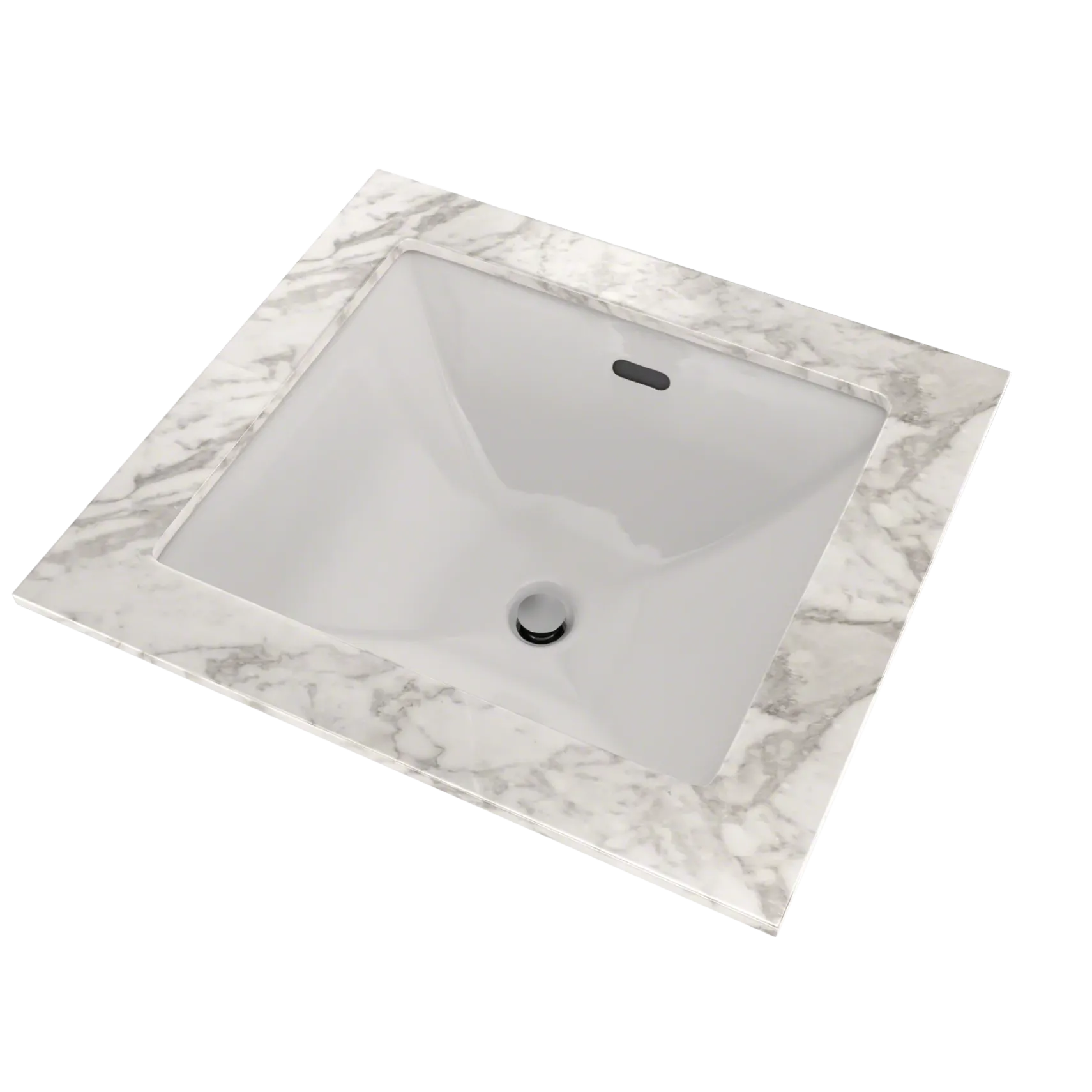 TOTO Legato Rectangular Undermount Bathroom Sink with CEFIONTECT, Colonial White, Vitreous China, LT624G#11