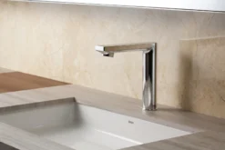TOTO Libella M ECOPOWER 0.35 GPM Electronic Touchless Sensor Bathroom Faucet with Thermostatic Mixing Valve, Polished Chrome, Brass, TEL1B3-D20ET#CP
