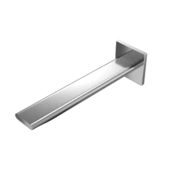 TOTO Libella Wall-Mount ECOPOWER or AC 0.5 GPM Touchless Bathroom Faucet Spout, 10 Second On-Demand Flow, Polished Chrome, Brass, TLE23010U1#CP